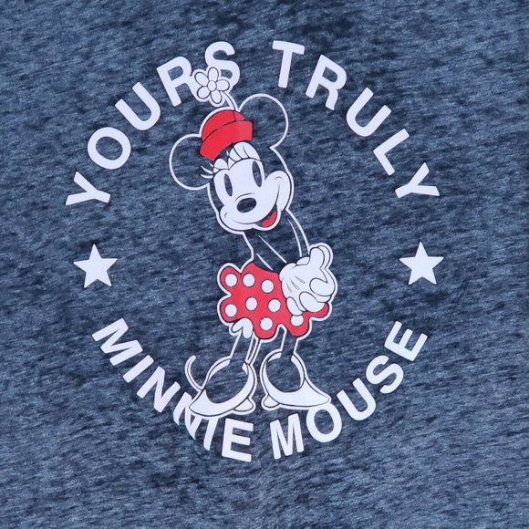 Disney Medium Adults Minnie Mouse Yours Truly Gray - Picture 2 of 10